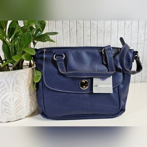 Liz Claiborne Navy Blue Shoulder Bag